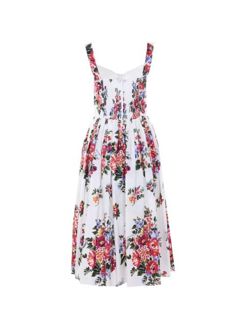 Dolce & Gabbana heart-neck floral dress - White - zdjęcie produktu nr 2