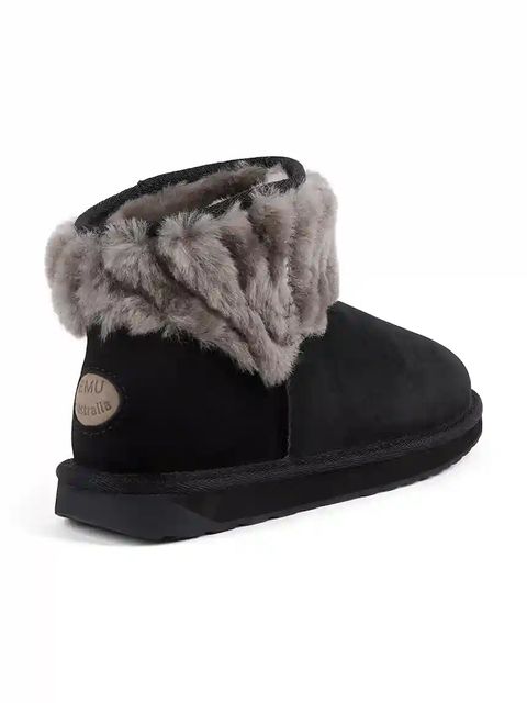 Emu Australia śniegowce zamszowe Pyke kolor czarny W13193