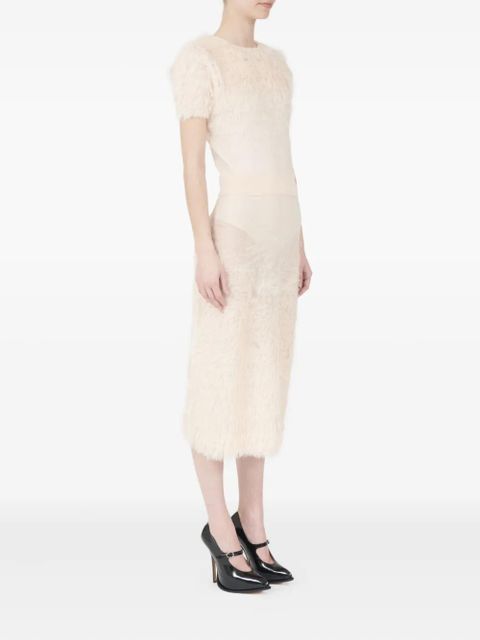 Maison Margiela fluffy crew-neck top - Neutrals - zdjęcie produktu nr 2