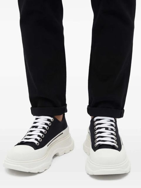 Alexander McQueen Tread Slick lace-up sneakers - Black
