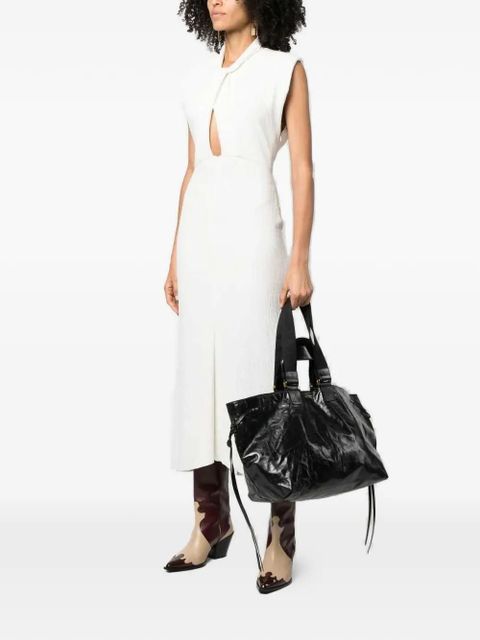 ISABEL MARANT large Wardy wrinkled-effect tote bag - Black - zdjęcie produktu nr 1