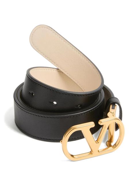 Valentino Garavani VLogo Signature leather belt - Black - zdjęcie produktu nr 2