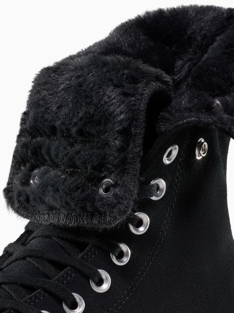 Converse trampki Chuck Taylor All Star Star Fold Over Lift kolor czarny A15229C