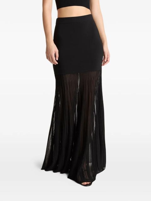Michael Kors pleated ribbed skirt - Black - zdjęcie produktu nr 1