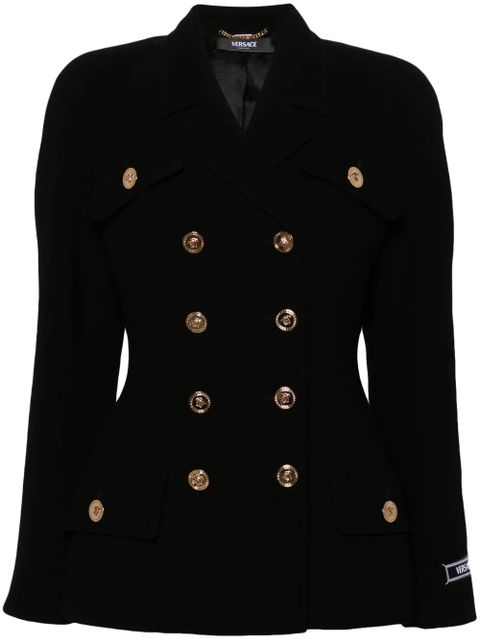 Versace Medusa-motif crepe blazer - Black - zdjęcie produktu nr 1