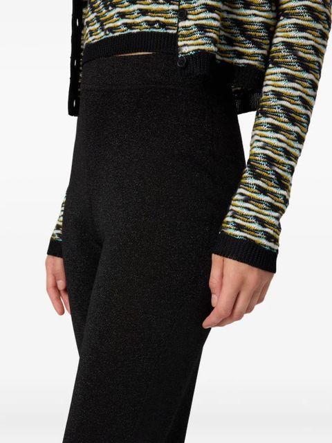 Missoni glitter-knit flared trousers - Black - zdjęcie produktu nr 2