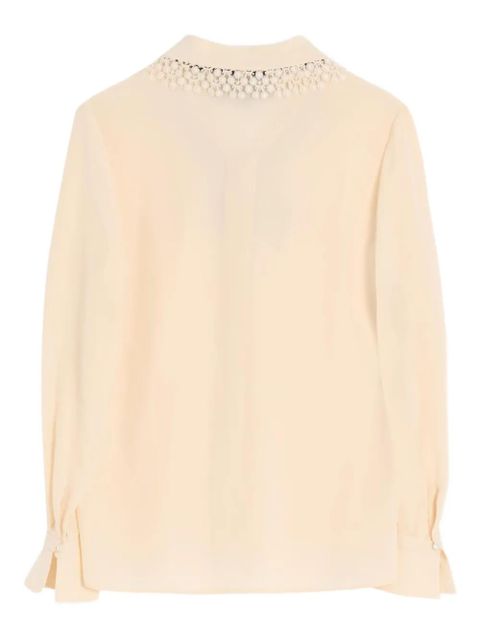 Valentino Garavani lace silk shirt - Neutrals