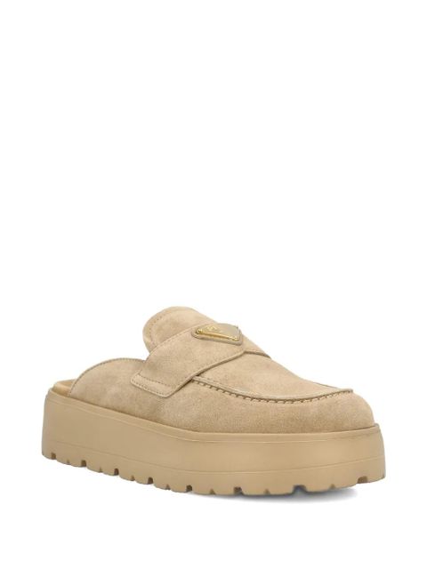 Prada 45mm logo-plaque mules - Neutrals