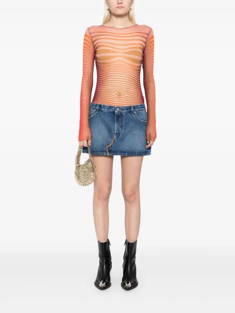 Jean Paul Gaultier Haute Jeanerie skirt - Blue - zdjęcie produktu nr 2