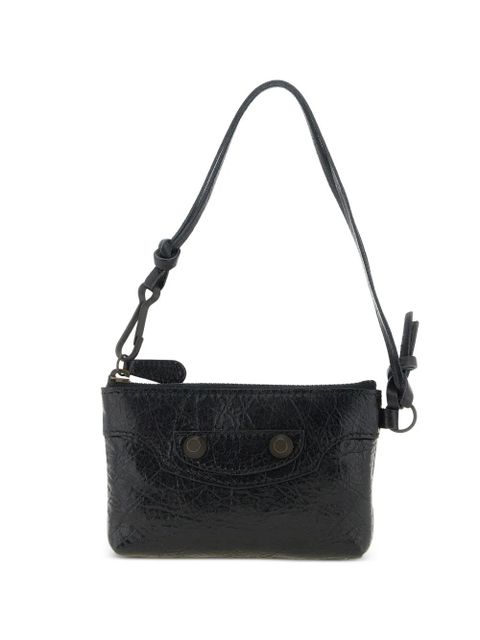 Balenciaga Le City studded leather clutch - Black - zdjęcie produktu nr 1