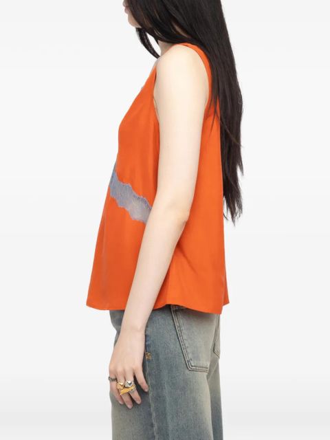 Zadig&Voltaire V-neck top - Orange