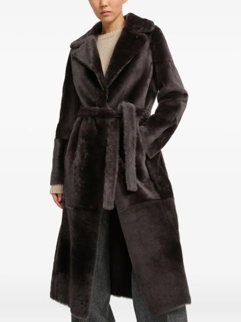 Yves Salomon reversible shearling coat - Grey
