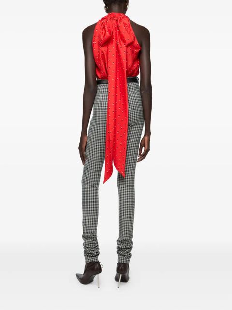 Acne Studios gingham check trousers - Grey - zdjęcie produktu nr 2