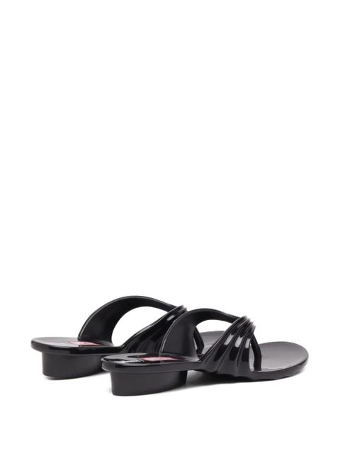 Diesel x Melissa pleated thong sandals - Black - zdjęcie produktu nr 2