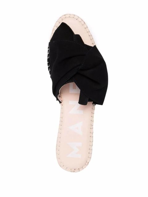 Manebi 65mm platform espadrilles - Black