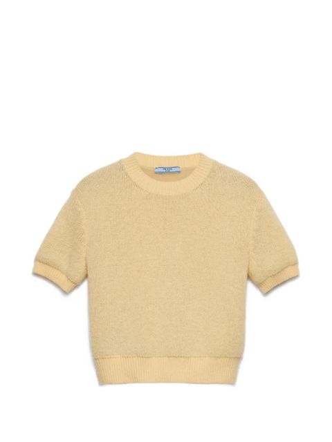 Prada cashmere crew-neck sweater - Yellow - zdjęcie produktu nr 1