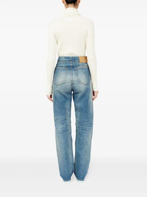 MM6 Maison Margiela distressed straight jeans - Blue
