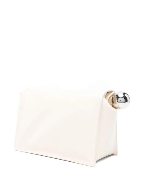 Jacquemus small Rond Carré metallic-sphere clutch - Neutrals - zdjęcie produktu nr 2