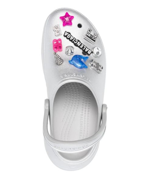 Balenciaga Rocs mules - Silver