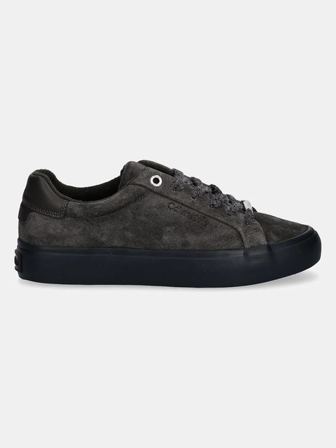 Calvin Klein sneakersy zamszowe LACE-UP SNEAKER SUEDE/WL CK damskie kolor zielony HW0HW02679 - zdjęcie produktu nr 2