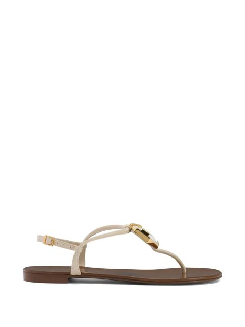Giuseppe Zanotti Patrice Crystal adjustable-strap flat sandals - Neutrals - zdjęcie produktu nr 1