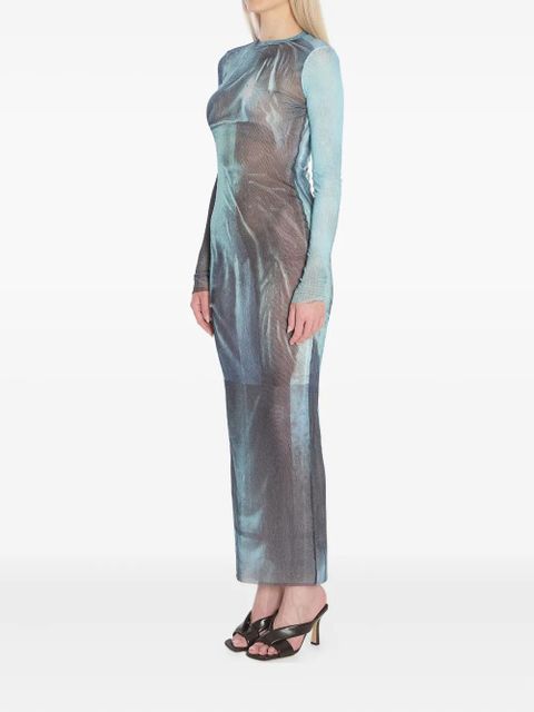 Jean Paul Gaultier water-print maxi dress - Blue - zdjęcie produktu nr 2