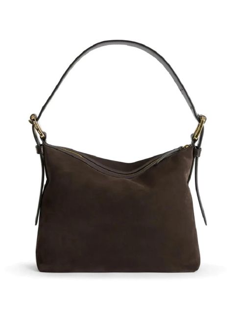 ATP Atelier mini Bassanina suede shoulder bag - Brown