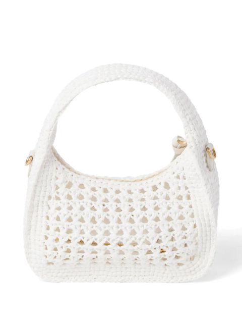 Miu Miu Wander crochet-knit shoulder bag - White