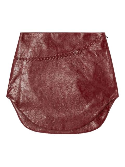 Diesel O-Hara embossed-motif mini skirt - Brown - zdjęcie produktu nr 1