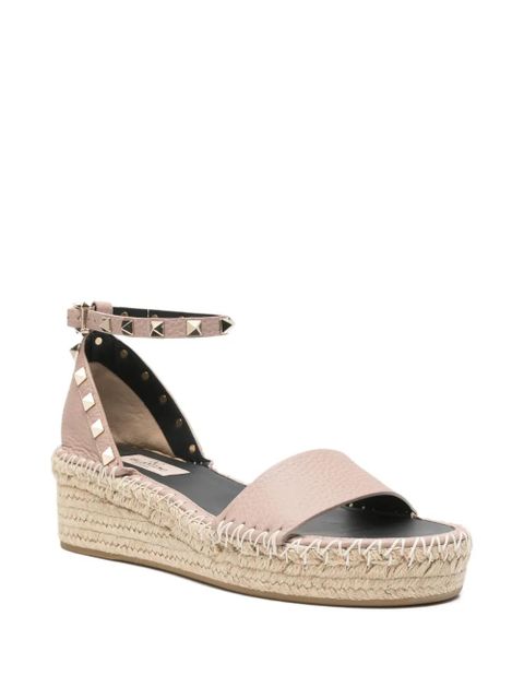 Valentino Garavani studded wedge heeled espadrilles - Pink - zdjęcie produktu nr 2