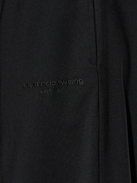 Alexander Wang drawstring-fastening logo-detail trousers - Black