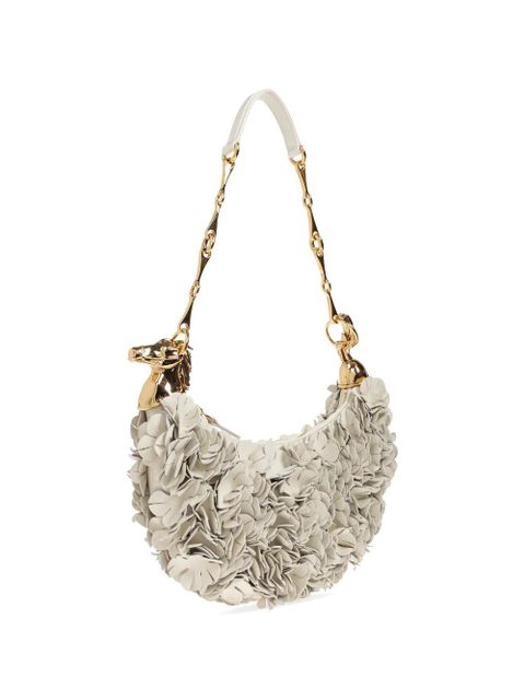 Chloé floral-appliqué shoulder bag - Neutrals