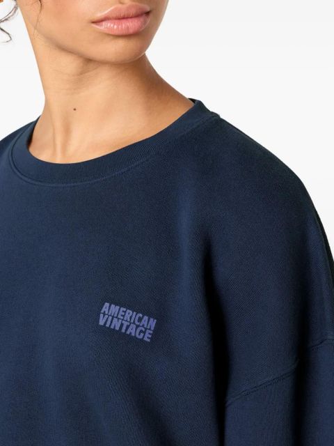 American Vintage Izubird logo sweatshirt - Blue