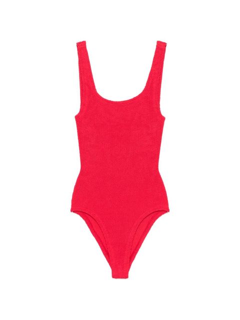 Hunza G crinkle-effect swimsuit - Red - zdjęcie produktu nr 1