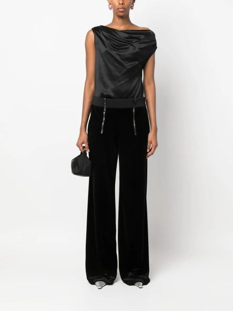 TOM FORD high-waisted wide-leg trousers - Black - zdjęcie produktu nr 2