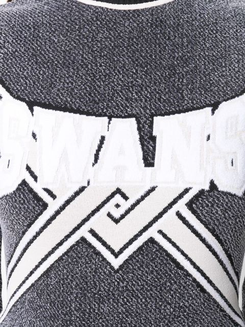 Off-White knitted logo top - Grey