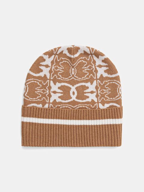 Pinko czapka z dodatkiem wełny kolor beżowy 105991 A2YO - zdjęcie produktu nr 1