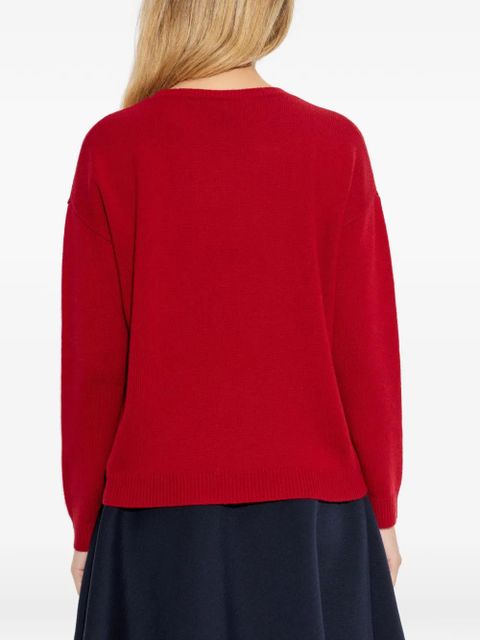 Max Mara sequin-embellished sweater - Red