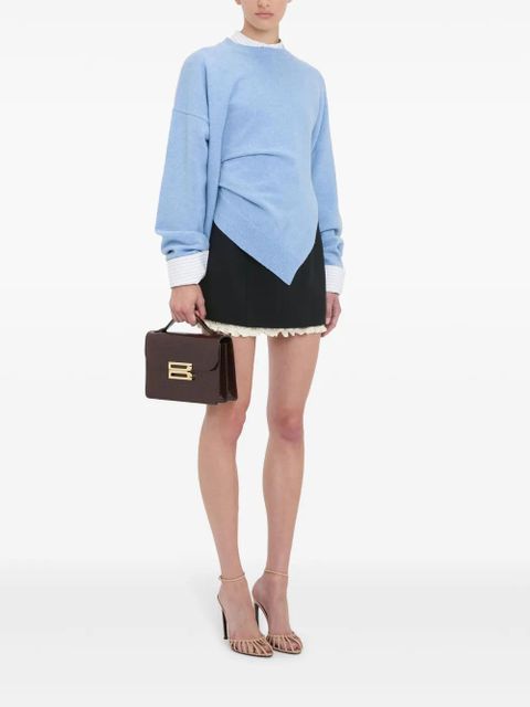 Victoria Beckham gathered-detail sweater - Blue
