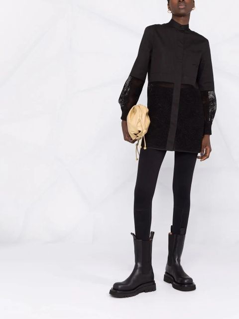 Ferragamo longline cordonetto lace shirt - Black - zdjęcie produktu nr 2