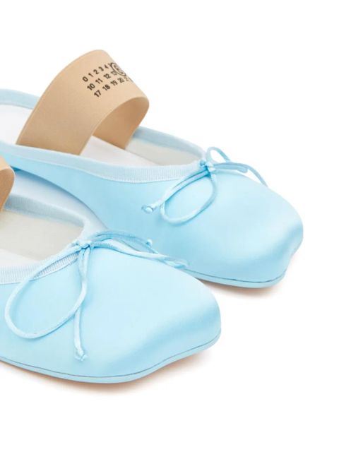 MM6 Maison Margiela anatomic-toe leather slippers - Blue