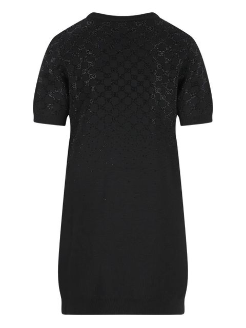 Gucci logo-pattern mini dress - Black - zdjęcie produktu nr 2