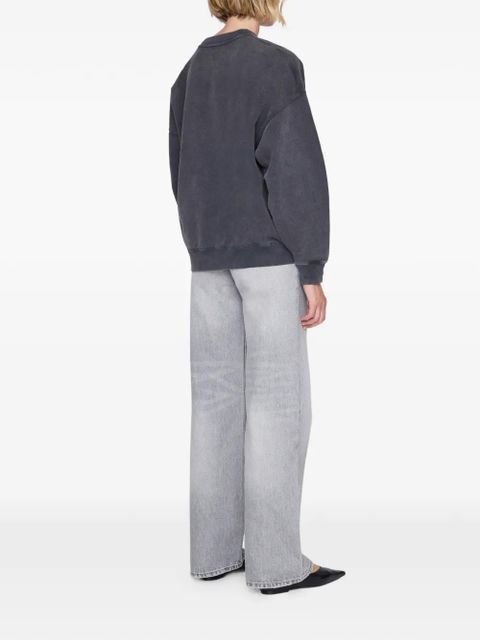 ANINE BING Miles tiger-graphic sweatshirt - Grey