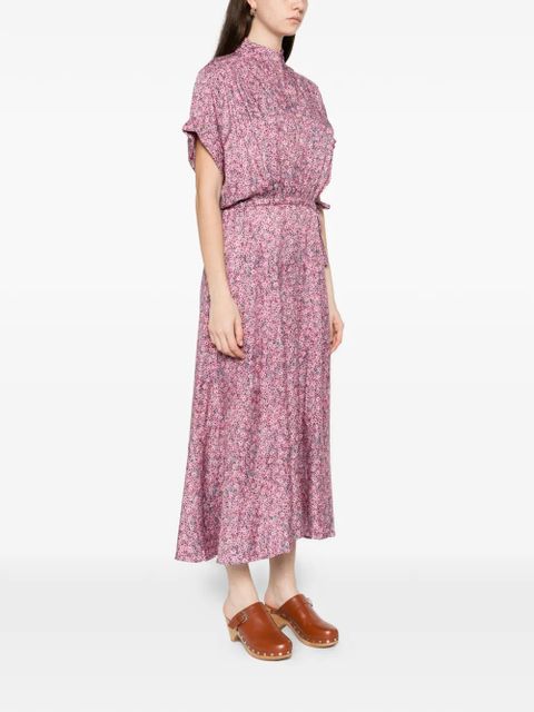 ISABEL MARANT floral midi shirt dress - Pink