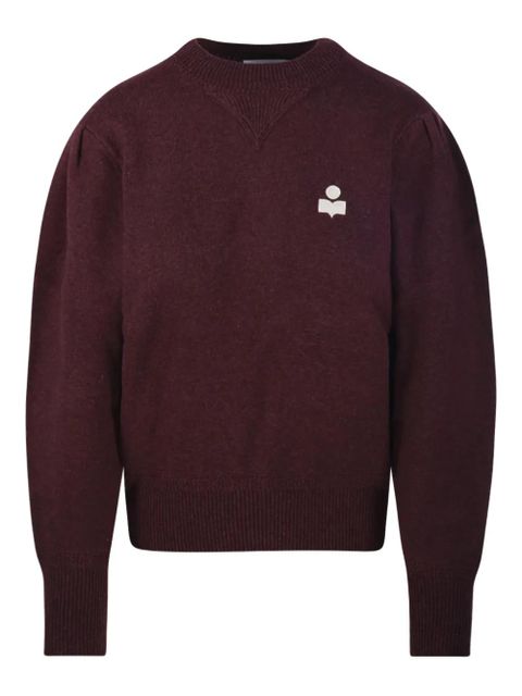 MARANT ÉTOILE Kelaya puff-sleeve sweater - Red - zdjęcie produktu nr 1