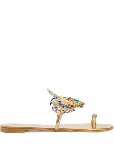 Giuseppe Zanotti Spipiott embellished metallic sandals - Gold - zdjęcie produktu nr 1