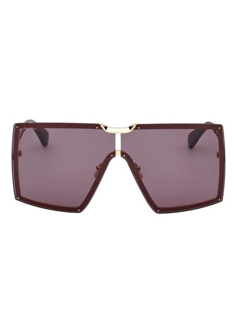 Max Mara Eyewear square-frame gold-detail sunglasses - zdjęcie produktu nr 1