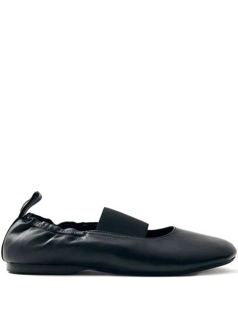 ALOHAS Sutton elastic-band gathered ballet flats - Black - zdjęcie produktu nr 1