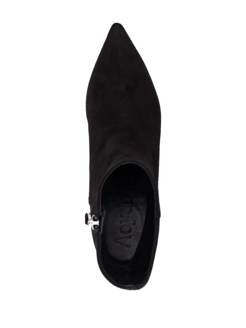 Aeyde suede pointed-toe boots - Black