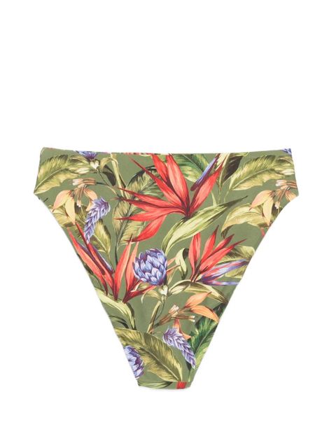 FARM Rio Strilitzia floral-print bikini bottoms - Green - zdjęcie produktu nr 2